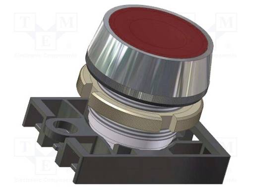 PAINOKYTKIN - 22MM - ASENNOT: 1 - PUNAINEN - IP55 - LITTEÄ - Taulukytkimet, standardi 22mm - NEK22M-KC - 1