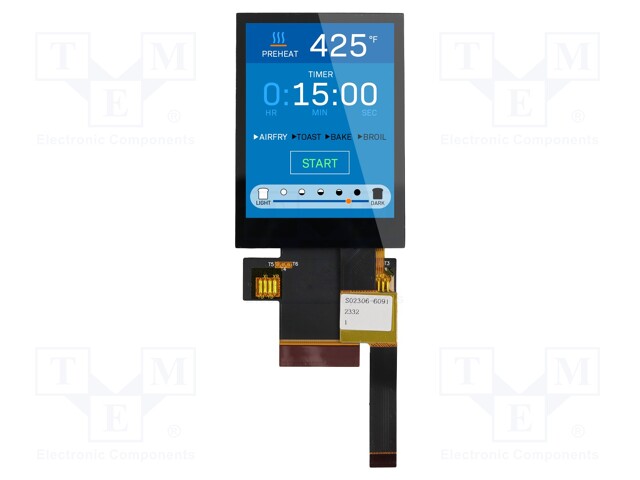 TFT NÄYTTÖ - 2,4" - 240X320 - VALAISTUS: LED - KOOT: 42,8X59,9X4,13MM - TFT-näytöt - NHD-2.4240320AFCSC - 1