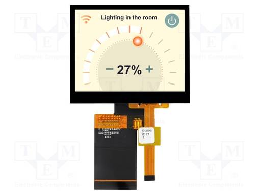TFT NÄYTTÖ - 3,5" - 320X240 - VALAISTUS: LED - KOOT: 79,6X63,9X4,95MM - TFT-näytöt - NHD-3.5320240JF-PC - 1