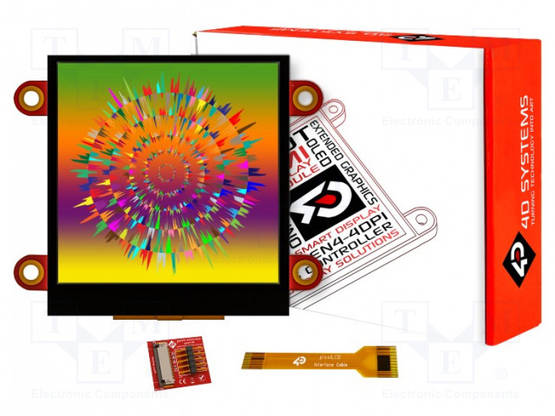 TFT NÄYTTÖ - 2,5" - 240X240 - 30KBRAM - LIITÄNTÄ: GPIO,I2C-MASTER - Älykkäät näytöt - PIXXILCD-25P4-C - 1