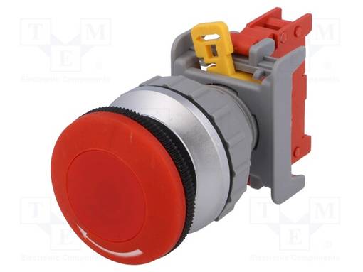 HÄTÄKYTKIN - 30MM - ASENNOT: 2 - NC - PUNAINEN - IP65 - Taulukytkimet, standardi 30mm - XLEB30-1-C - 1