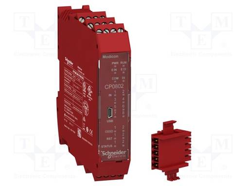 AUTOMATION MODULE: SAFETY CONTROLLER - 24VDC - IN: 8 - OUT: 2 - XPSMC - Turvakytkimet - säätömoduulit - XPSMCMCP0802BC - 1