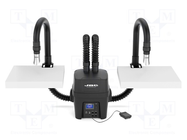 JUOTOSKAASUIMURI - 180M3/H - 230VAC - 55DBA - 380X340X475MM - ESD - CH: 2 - Juotoskaasujen poistojärjestelmät - JBC-FAE1-2K2C - 1