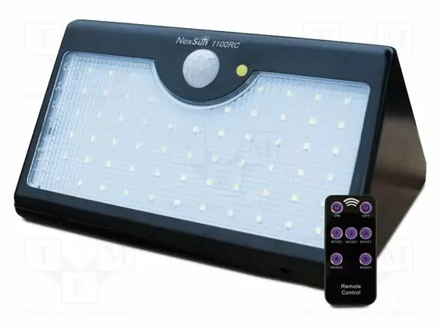 LAMP: LED LIGHTING FIXTURE - IP65 - SOLAR - 1100LM - 210X140X108MM - 8H - LED-työvalot ja valonheittimet - NEXSUN-1100RC - 1