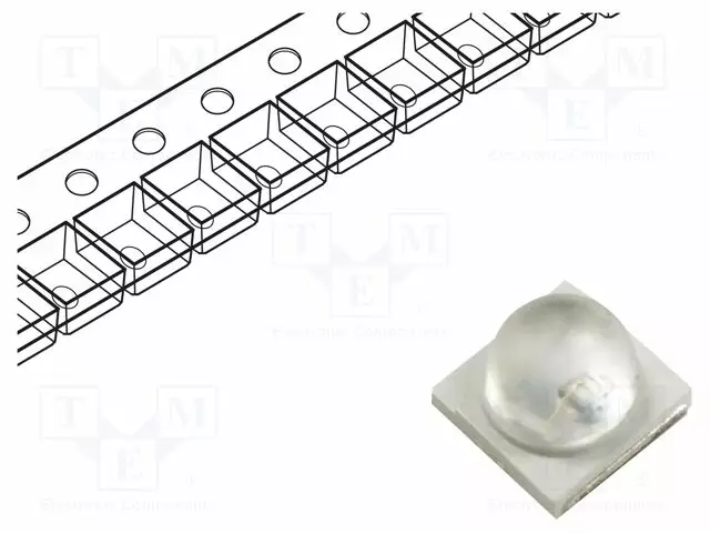 VOIMA-LED - 3535 - ROYAL BLUE - 120° - KUPERA - LAMBERTIAN - 2,8÷3,2VDC - ErikoisLEDit - PB2H-4MDE-HWFC - 1