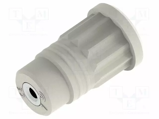 LABORATORY CONNECTOR: 4MM BANANA - SOCKET - 36A - VALKOINEN - M3 HOLES - Banaanijatkoliittimet - PJP3293-BC - 1