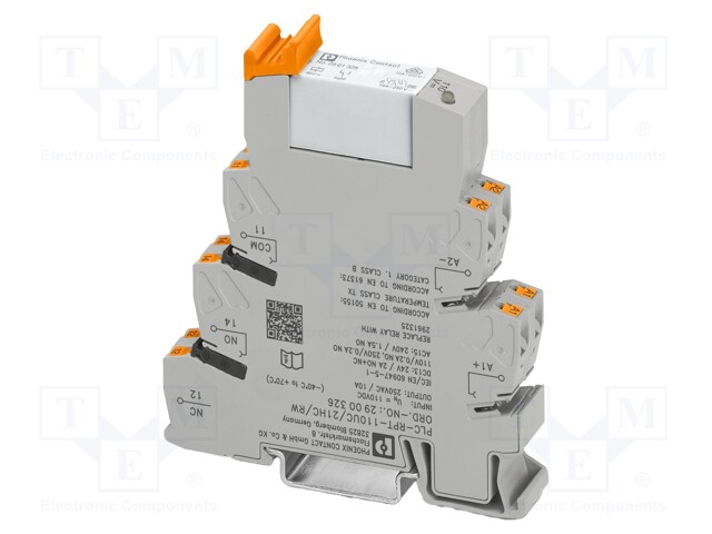 RELE: LIITÄNTÄ - SPDT - UKELAN: 24VDC - 10A - 10A/250VAC - 10A/250VDC - Elektromagneettiset relesarjat - PLC-RPT-24DC21HC - 1