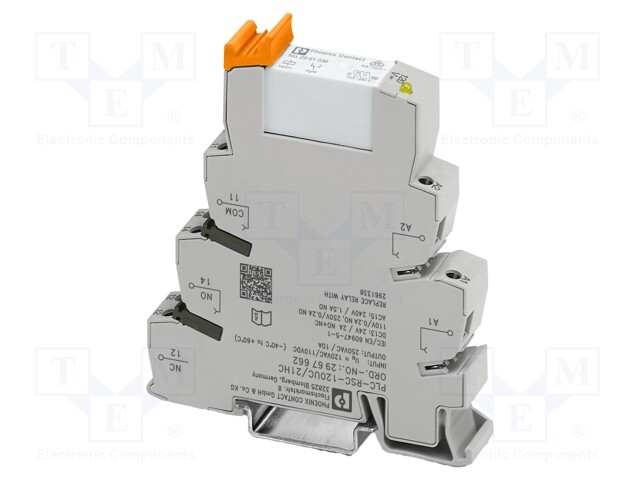 RELE: LIITÄNTÄ - SPDT - UKELAN: 24VDC - 6A - 6A/250VAC - 2A/24VDC - IP20 - Elektromagneettiset relesarjat - PLC-RSC-24DC21HC - 1
