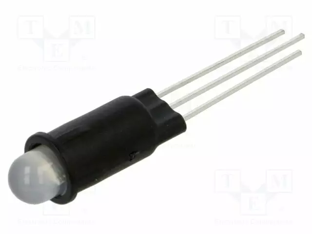 MERKKIVALO: LED - PUNAINEN/VIHREÄ - 2÷2,1VDC - PM53 - MUOVI - 5MM - 35MCD - Merkkivalot ja pienoislamput - PM53-BC - 1