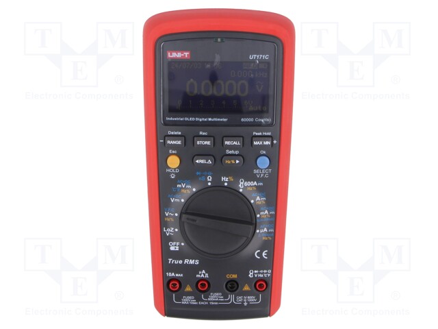 DIGITAALIYLEISMITTARI - BLUETOOTH,USB - OLED - (59999) - TRUE RMS - Digitaaliyleismittarit - UT171C - 1