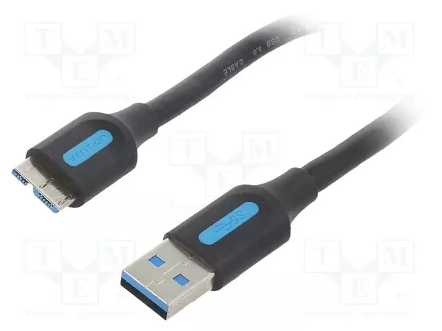 KAAPELI - USB 3.0 - USB A PISTOKE,USB B MIKROPISTOKE - NIKKELÖITY - USB kaapelit ja adapterit - COPBC - 1
