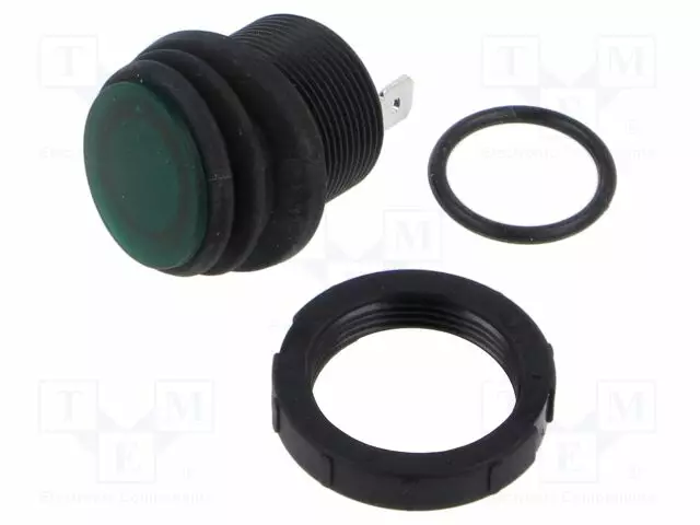 KEINUKYTKIN - SPST - AS: 2 - ON-OFF - 16A/250VAC - VIHREÄ - IP68 (ETUPUOLELTA) - Keinukytkimet - MR2110R2NGBGQ2ERC - 1