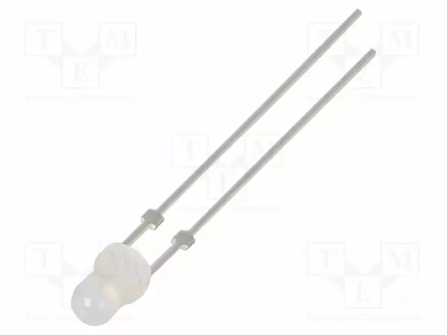 LED - KELTAINEN - 3MM - 1120÷1560MCD - 40° - ETUOSA: KUPERA - 2,1÷2,6VDC - Pyöreät LEDit - OSY5PA3142C - 1