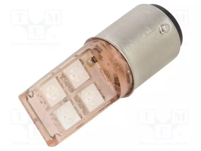 LED LAMPPU - ORANSSI - BA15D - 24VDC - 24VAC - Merkkivalot ja pienoislamput - LO-S-BA15D-24ACDC - 1