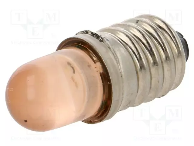 LED LAMPPU - ORANSSI - E10 - 230VAC - 150÷170MCD - Merkkivalot ja pienoislamput - LO-E10-230AC - 1