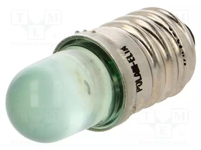 LED LAMPPU - E10 - VIHREÄ - 12VDC - 12VAC - Merkkivalot ja pienoislamput - LG-E10-12ACDC - 1