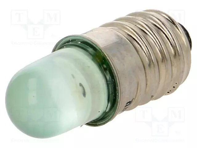 LED LAMPPU - VIHREÄ - E10 - 230VAC - 400÷500MCD - Merkkivalot ja pienoislamput - LG-E10-230AC - 1