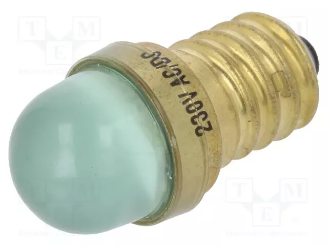 LED LAMPPU - VIHREÄ - E14 - 230VAC - Merkkivalot ja pienoislamput - LG-E14-230AC - 1