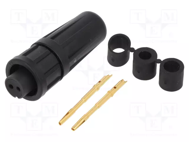 NAARASLIITIN - 7A - 250V - PIN: 2 - EN2 - JUOTETTAVA - SWITCHCRAFT liittimet - EN2C2F20DC - 1