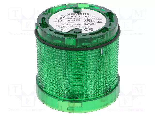 AUTOMATION MODULE: LIGHT SIGNALLER - VIHREÄ - LED - 24VDC - 24VAC - IP65 - Teollisuuden merkinantolaitteet - 8WD4420-5DC - 1