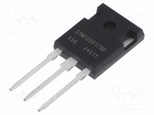 N-KANAVA MOSFET - SIC - UNI-POLAARINEN - 1,7KV - 3,7A - IDM: 15A - Transistorit - S1M1000170D-SMC - 1