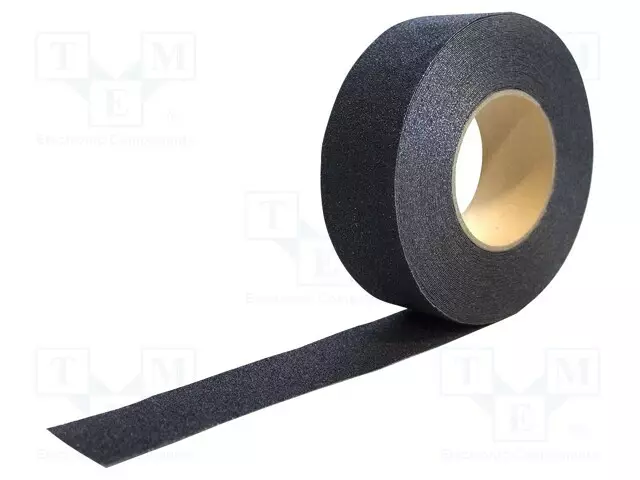 NAUHA: MERKITSEVÄ - MUSTA - L: 18,3M - W: 102MM - LIUKUESTE-TARTTUVA - Varoitus- ja merkintäteipit - COBA-GF010003C - 1