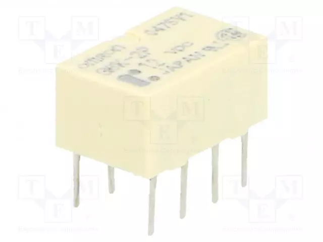 RELE - DPDT - UKELAN: 12VDC - IKOSKETINTEN MAX: 1A - Pienoisreleet - G6K-2P-12DC - 1