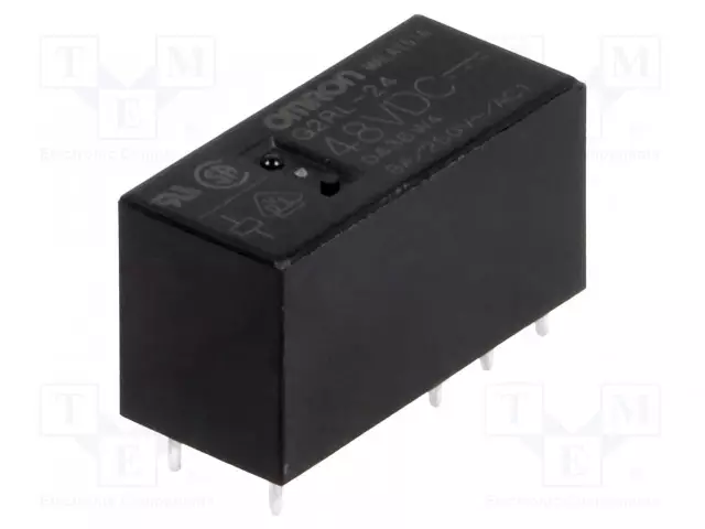 RELE - DPDT - UKELAN: 48VDC - IKOSKETINTEN MAX: 8A - Pienoisreleet - G2RL-24-48DC - 1