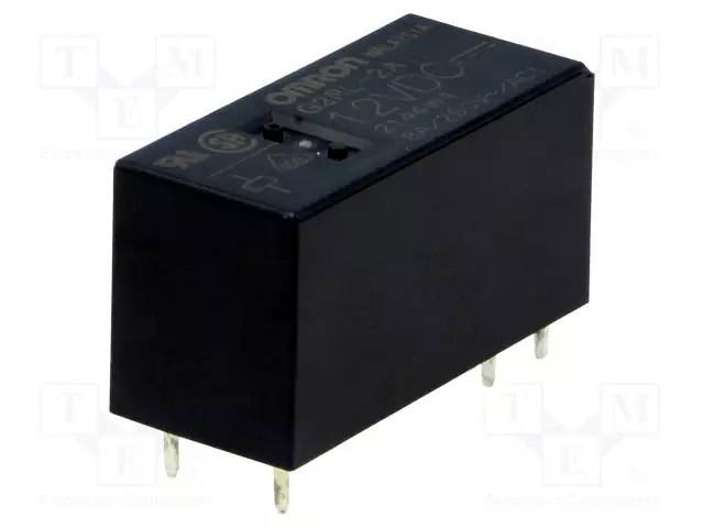 RELE - DPST-NO - UKELAN: 12VDC - 8A/250VAC - G2RL - Pienoisreleet - G2RL-2A-12DC - 1