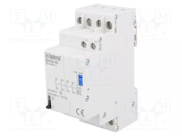 RELE: ASENNUS-BISTABIILI,PULSSI-4PST-NO - UKELAN: 230VAC - BI - Asennusreleet - BI420-40230VAC - 1