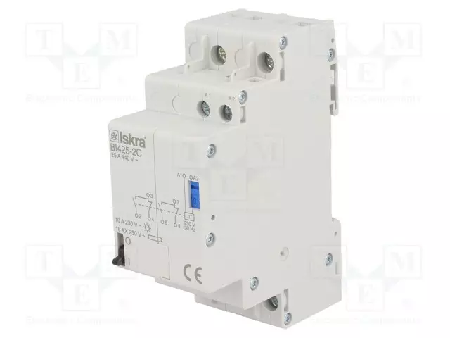 RELE: ASENNUS-BISTABIILI,PULSSI-DPDT - UKELAN: 230VAC - BI - 25A - Asennusreleet - BI425-2C230VAC - 1