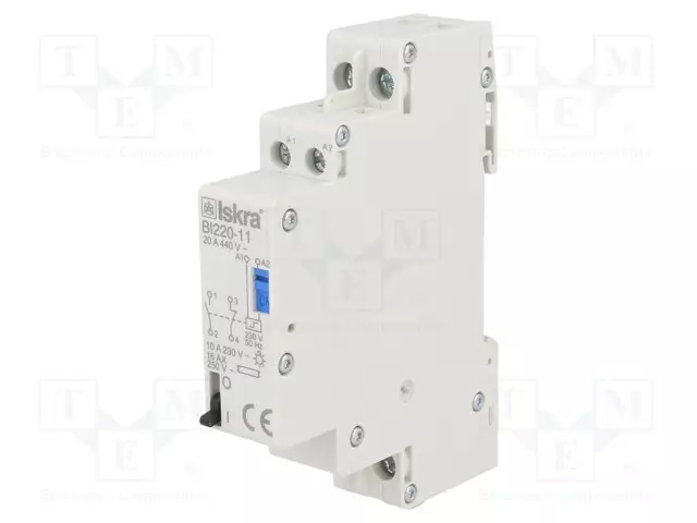 RELE: ASENNUS-BISTABIILI,PULSSI-NC + NO - UKELAN: 230VAC - BI - Asennusreleet - BI220-11230VAC - 1