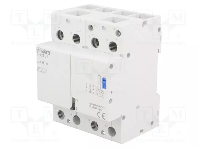 RELE: ASENNUS-BISTABIILI,PULSSI-NC + NO X3 - UKELAN: 24VAC - Asennusreleet - BI463-3124VAC - 1