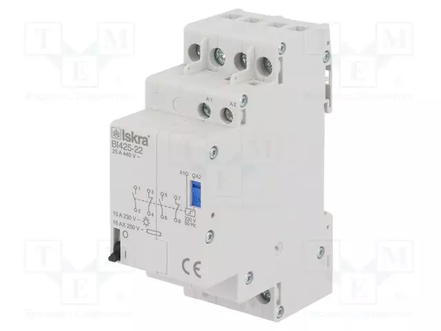RELE: ASENNUS-BISTABIILI,PULSSI-NC X2 + NO X2 - UKELAN: 230VAC - Asennusreleet - BI425-22230VAC - 1