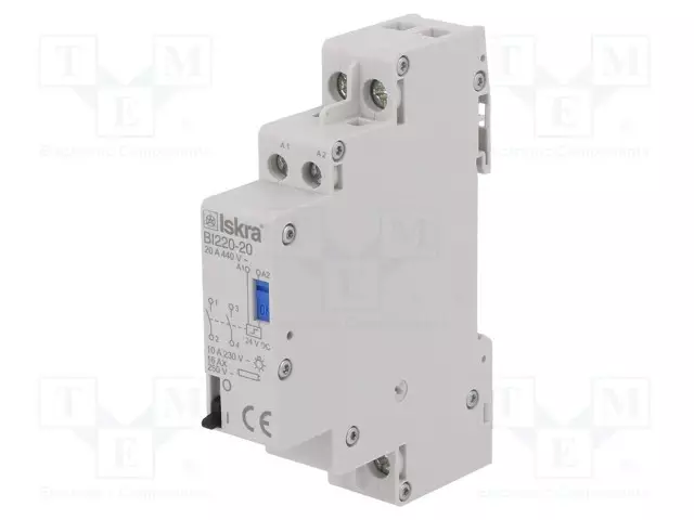 RELE: ASENNUS-BISTABIILI,PULSSI-NO X2 - UKELAN: 24VDC - BI - 20A - Asennusreleet - BI220-2024VDC - 1