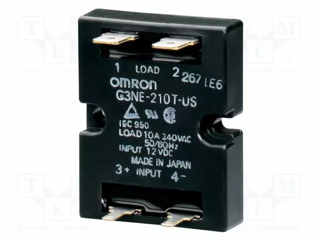 RELE: PUOLIJOHDE - 12VDC - 10A - 100÷240VAC - G3NE - 1-VAIHEINEN - Puolijohdereleet - G3NE-210TL-US-12DC - 1