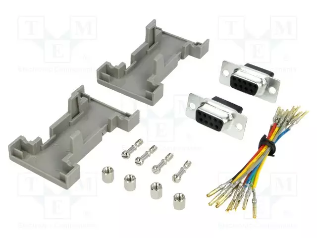 SOVITUS: ADAPTERI - D-SUB 9PIN NAARAS,MOLEMMIN PUOLIN - D liittimet - GA0909FFLGK-RC - 1