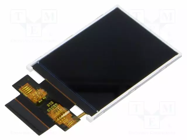 TFT NÄYTTÖ - 2,4" - 240X320 - VALAISTUS: LED - KOOT: 42,72X59,46X2,2MM - TFT-näytöt - NHD-2.4240320DB-C - 1