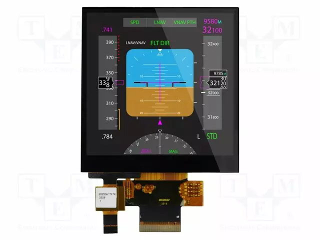 TFT NÄYTTÖ - 4" - 480X480 - VALAISTUS: LED - KOOT: 77,86X81,84X4,15MM - TFT-näytöt - NHD-40-480480AF-AC - 1