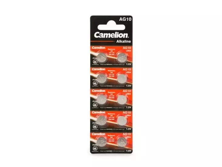 WATCH BATTERY 1.5V-68mAh LR1130/AG10 (10 pcs/bl) - Kelloparistot - V389AC - 1