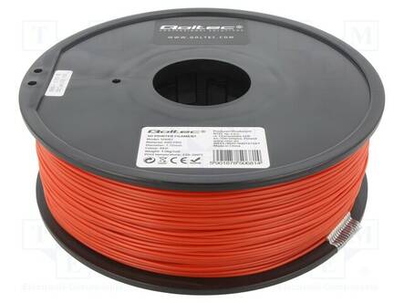 3D FILAMENTTI ABS PRO - 1,75MM - PUNAINEN - 220÷260°C - 1KG - 3D Filamentit - Q-ABS-PRO-1.75RD - 1