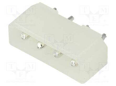 LIITIN: JOHTO-LEVY - PISTORASIA - UROS - PIN: 4 - 5A - THT - PCB - 5,08MM - Signaaliliittimet rasteri 5,08mm - DDS04D - 1