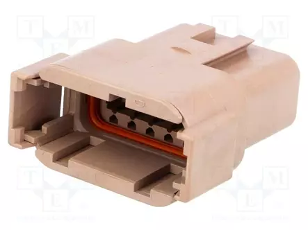 LIITIN: JOHTO-JOHTO - PISTOKE - UROS - DTM - PIN: 12 - IP69K - JOHTOON - Ajoneuvoliittimet - DTM04-12PD - 1