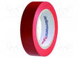ERISTYSTEIPPI - W: 15MM - L: PAKS.: 0,15MM - PUNAINEN - Eristysteipit ja -nauhat - HTAPE-FLX-15RD - 1