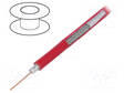 KOAKSIAALIKAAPELI - RG59 - RAUTACU - PVC - PUNAINEN - Koaksiaalikaapelit - RG59-CU-RD - 1
