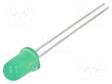 LED - VIHREÄ - 5MM - 30MCD - 60° - ETUOSA: KUPERA - 2,2÷2,6VDC - -40÷85°C - Pyöreät LEDit - SSL-LX5093LGD - 1