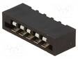 LIITIN: FFC/FPC - SUORA - PIN: 5 - NON-ZIF - THT - TINATTUOHM - 2,54MM - FFC/FPC liittimet rasteri 2,54mm - DS1020-05ST1D - 1