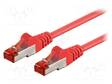 PATCH KAAPELI - S/FTP - CAT: 6 - RJ45-PISTOKE,MOLEMMIN PUOLIN - LANKA - RJ45 Ethernet kaapelit - SFTP6-CCA-005RD - 1