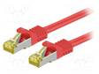 PATCH KAAPELI - S/FTP - CAT: 6A - RJ45-PISTOKE,MOLEMMIN PUOLIN - LANKA - RJ45 Ethernet kaapelit - SFTP7-CU-050RD - 1