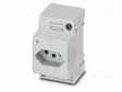 KOJELIITIN RUNKO NAARAS - 20A - PIN: 3 - DIN-KISKOLLE - Kiskoliittimet - EO-NUTLED - 1
